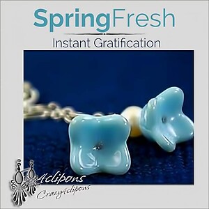 Easter Flower Bell & Pearl Earrings | Pierced or Clips