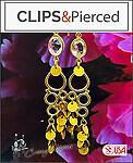 Radiance: Boho Lux Citrine Clip Earrings