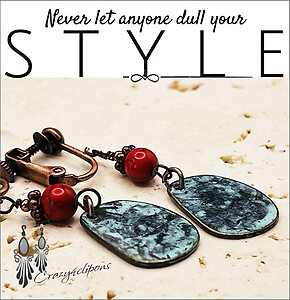 Elevate Your Vintage Style with Verdigris and Copper Earrings
