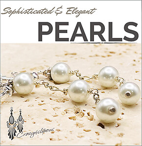 String Of Faux Pearl Dangling Earrings
