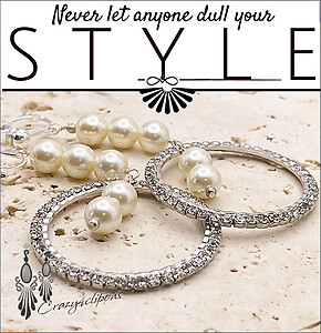 Bold, Rhinestone & Faux Pearls Earrings