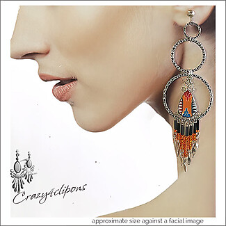 Make a Bold Statement With These Tribal Clip Earrings Hoops