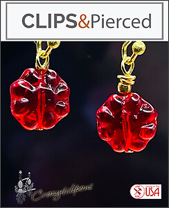 Petite Sweet Floral Clip Earrings | Pierced or Clip on