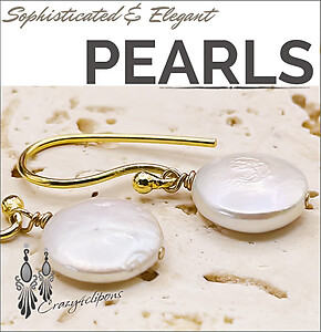 Freshwater Coin Pearl Clip Earrings to Express Your Minimalism Style