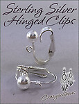 Clip Earrings Findings: Sterling Silver Components