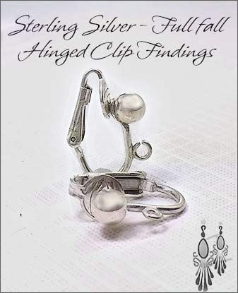 Clip Earrings Findings : Sterling Silver Components