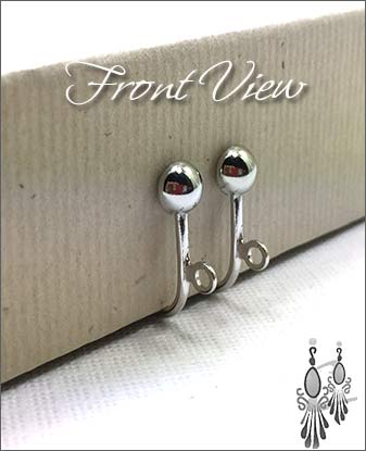 Clip Earrings Findings: Tin Plated Nickel Free Components