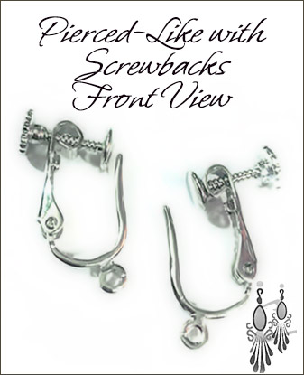 Clip Earrings Findings: Pierced-Like Clip Findings w/ Screw backs