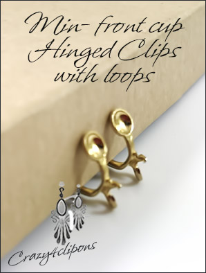 Mini Gold Clip Findings Hinged - For Adults