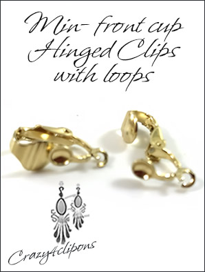 Mini Gold Clip Findings Hinged - For Adults