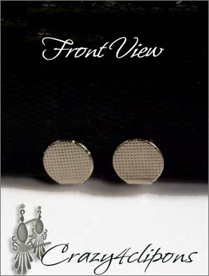 Clip Earrings Findings: 9mm Front Pad Paddle Back Parts