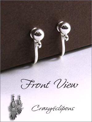 Clip Earrings Findings: 4mm Ball Screw Back Nickel Free