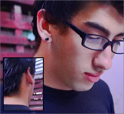Men/guys Faux Magnetic Gauge/taper Single Clip Earring