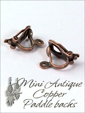 Clip Earrings Findings Extra Small Paddle back For Adults
