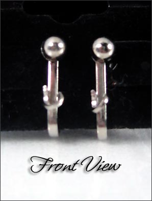 Clip Earrings Findings: 4mm Front Ball Parts
