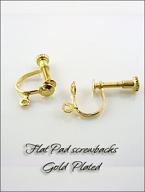 13x7.3mm GP Clip On Earring Backs