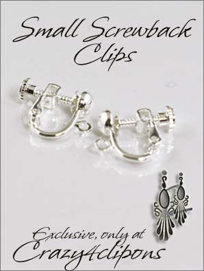 Clip Earrings Findings: Small Screw Back s & Parts