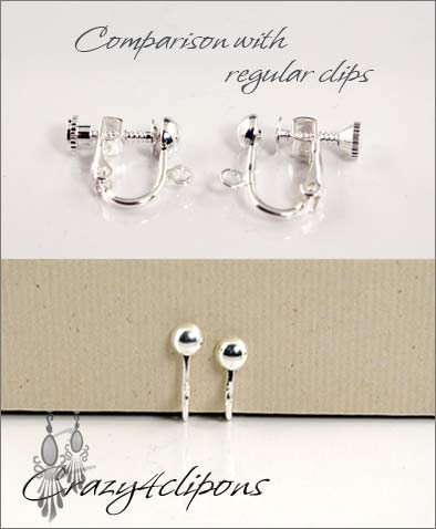 Clip Earrings Findings: Small Screw back Clip Screw s Parts