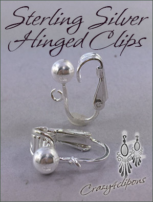 Clip Earrings Findings: Sterling Silver Components