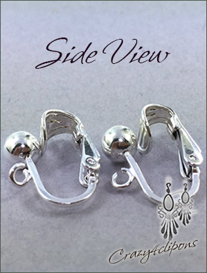 Clip Earrings Findings: Sterling Silver Components