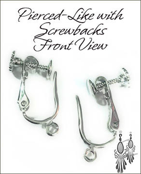 Clip Earrings Findings: Pierced-Like Clip Findings w/ Screw backs