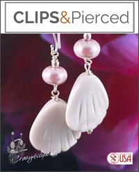 Mother of Pearl Earrings | Pierced or Clip-ons