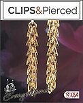 Subtle Glamour: Classic Gold Earrings with a Stylish Twist