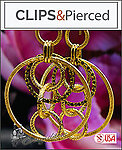 Bohemian Elegance: Luxe Dangling Hoops Clip Earrings