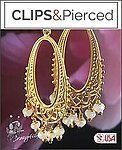 Glamour Unveiled: Golden Chandelier Earrings