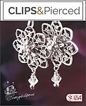 Rosette Sterling Silver Filigree Clip Earrings