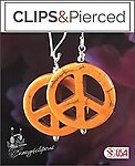 Revive Your Boho Vibes with Magnesite Peace Sign Earrings