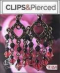 Vintage Flair: Mini Chandelier Clip Earrings
