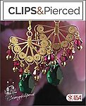Swarovski Sparkle: Red and Green Crystal Earrings
