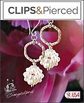 Wedding Cluster Pearls Clip Earrings