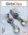 Daisies Clip On Earrings for Girls