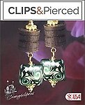 Artistic Adventure: Boho Bliss Handpainted Clip Earrings