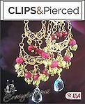 Luxe Comfort: Gold Gemstone Chandelier Earrings