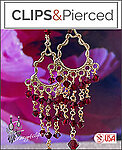 Waterfall of Swarovski Crystals Earrings