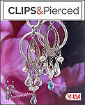 Blue Topaz Teardrop Clip Earrings: Luscious Luxe
