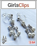 Little Pearl Chandelier Earrings for Girls