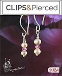 Delightful Petite Pearls and Swarovski Crystal Earrings