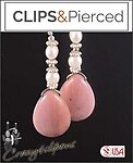 Elegant Peruvian Opal Pierced & Clipon Earrings