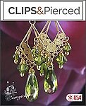 Festive Sparkle: Gold Vermeil and Swarovski Crystals Earrings