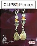 Crystal Earth: Swarovski Sparkle in Earthy Agate Teardrops