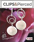Timeless Elegance: Pearl Coin Bridal Clip Earrings